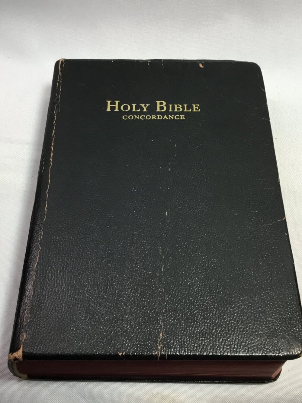 Vintage Holy Bible Concordance KJV Red Letter Edition World Publishing Black